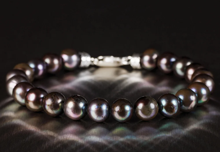 Black Pearl Serenity & Grounding Bracelet (Fire Horse Edition)