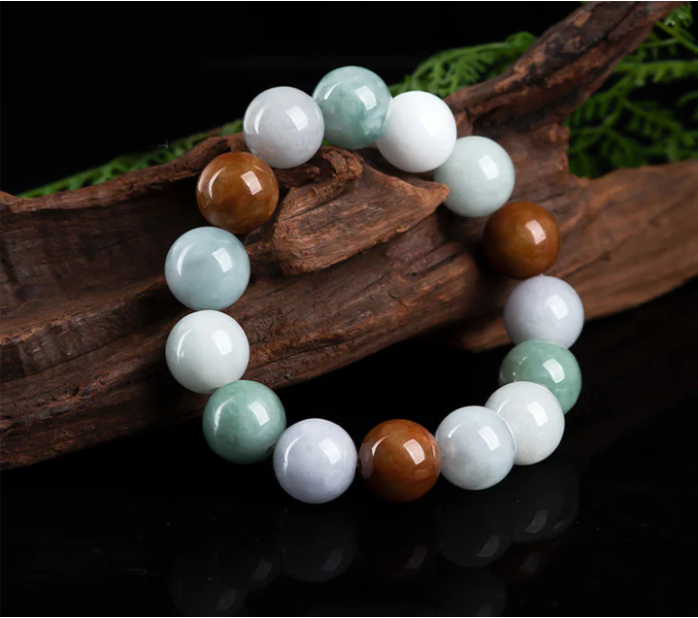 Multi-Color Jade “Fortune, Prosperity, Longevity & Joy” Protective Bracelet